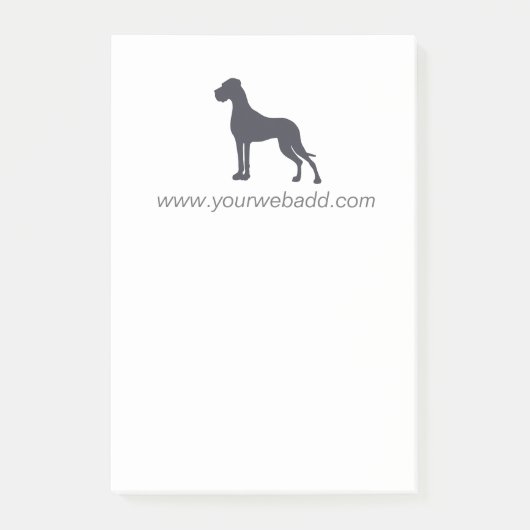 Great Dane Notes Post-it Klebezettel (Vorderseite)