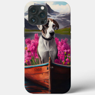 Great Dane on a Paddle: Ein Landschaftliches Abent Case-Mate iPhone Hülle