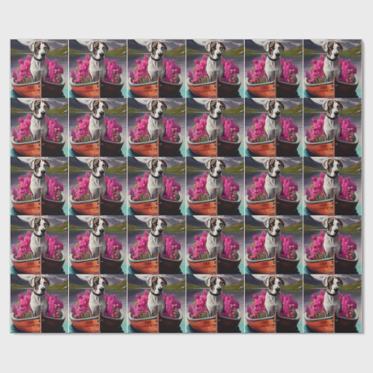 Great Dane on a Paddle: Ein Landschaftliches Abent Geschenkpapier (Flach)