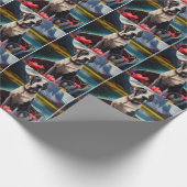 Great Dane on a Paddle: Ein Landschaftliches Abent Geschenkpapier (Ecke)