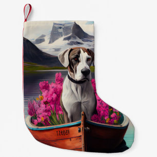 Great Dane on a Paddle: Ein Landschaftliches Abent Kleiner Weihnachtsstrumpf