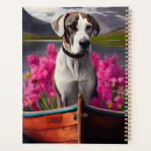 Great Dane on a Paddle: Ein Landschaftliches Abent Planer (Rückseite)