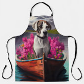 Great Dane on a Paddle: Ein Landschaftliches Abent Schürze (Vorderseite)