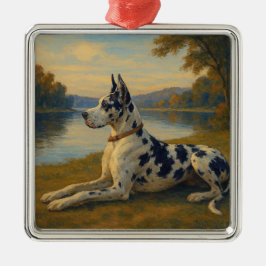 Great Dane Ornament Aus Metall