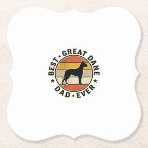 Great Dane Papa Vintage Sonnenuntergang Hunde Lieb Untersetzer