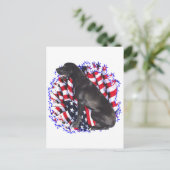 Great Dane Patriot Postkarte (Stehend Vorderseite)