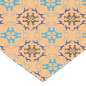 Great Dane Pattern Blau braun Großer Tischläufer (Ecke)