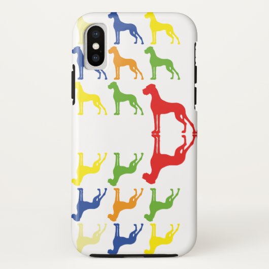 Great Dane Pattern Case-Mate iPhone Hülle (Rückseite)