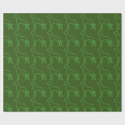Great Dane Pattern Geschenkpapier (Flach)