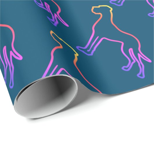 Great Dane Pattern Geschenkpapier (Rolleneckpunkt)