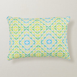 Great Dane Pattern Green Yellow Dekokissen