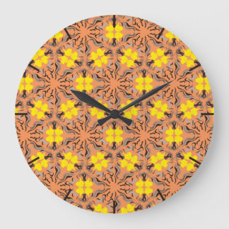 Great Dane Pattern Große Wanduhr