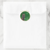 Great Dane Peace Runder Aufkleber (Tasche)