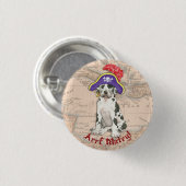 Great Dane Pirate Button (Vorne & Hinten)