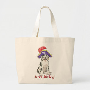 Great Dane Pirate Jumbo Stoffbeutel