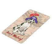 Great Dane Pirate Magnet (Linke Seite)
