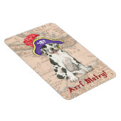 Great Dane Pirate Magnet (Rechte Seite)