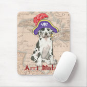 Great Dane Pirate Mousepad (Mit Mouse)