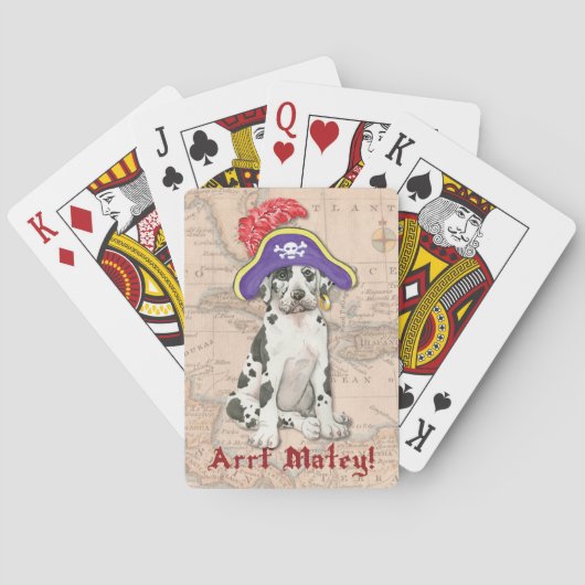Great Dane Pirate Spielkarten (Rückseite)