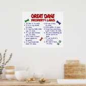 GREAT DANE PL2 POSTER (Küche)