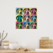 Great Dane Pop Art Poster (Küche)