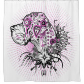 Great Dane Portrait Duschvorhang (Vorderseite)