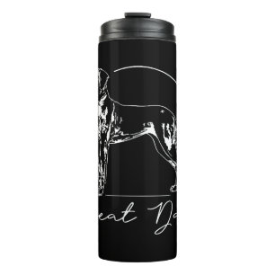 Great Dane Portrait Hund Mama Thermosbecher