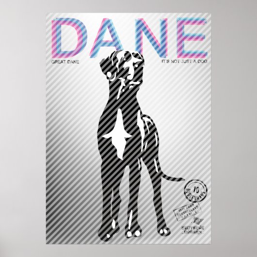 Great Dane Poster (Vorne)