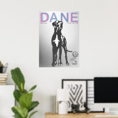 Great Dane Poster (Heimbüro)