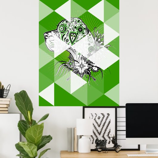 Great Dane Poster (Heimbüro)