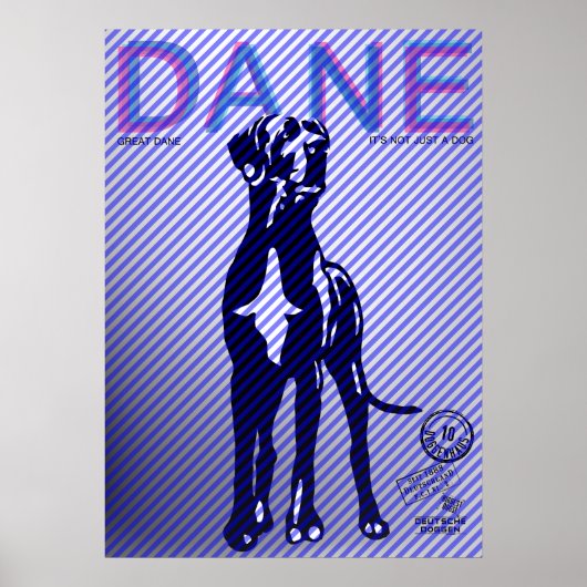 Great Dane Poster (Vorne)