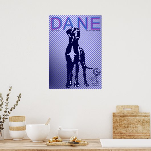 Great Dane Poster (Küche)