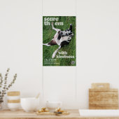 Great Dane Poster Erschrecke sie mit Freundlichkei (Küche)