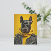 Great Dane Postkarte (Stehend Vorderseite)