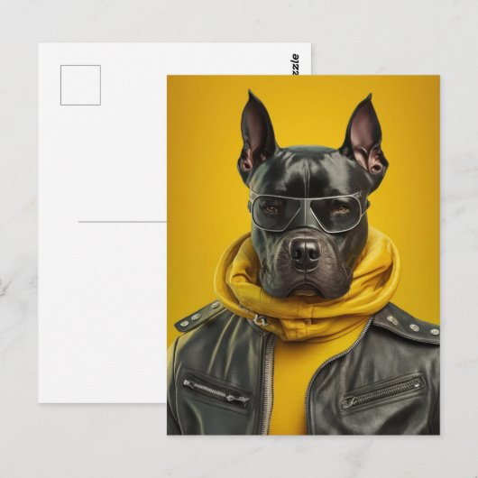 Great Dane Postkarte (Vorne/Hinten)