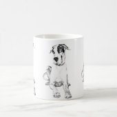 Great Dane Pouting Harlequin Kaffeetasse (Mittel)