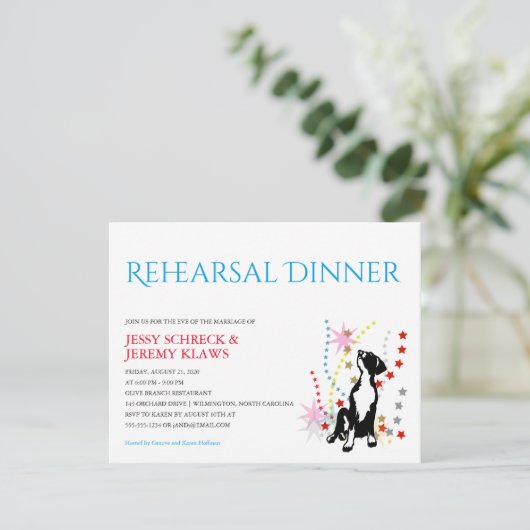 Great Dane Probe Einladung (Stehend Vorderseite)