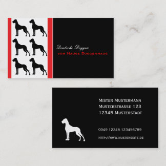Great Dane Professional good to read Business Card Visitenkarte