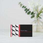 Great Dane Professional good to read Business Card Visitenkarte (Stehend Vorderseite)