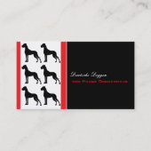 Great Dane Professionell gut lesbare Visitenkarte (Vorderseite)
