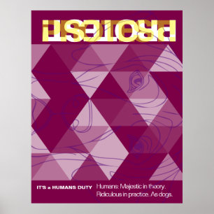 Great Dane Protestplakat Poster