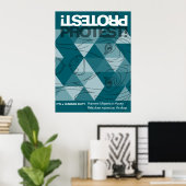 Great Dane Protestplakat Poster (Heimbüro)