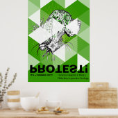 Great Dane Protestplakat Poster (Küche)
