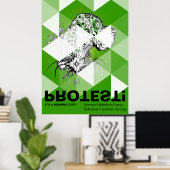 Great Dane Protestplakat Poster (Heimbüro)