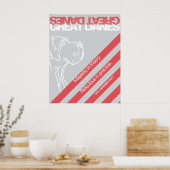 Great Dane Protestplakat Poster (Küche)