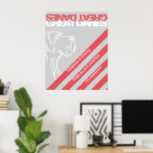 Great Dane Protestplakat Poster (Heimbüro)