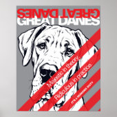 Great Dane Protestplakat Poster (Vorne)
