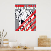 Great Dane Protestplakat Poster (Küche)