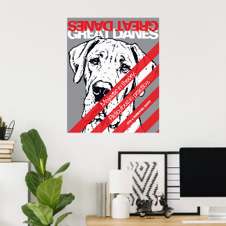 Great Dane Protestplakat Poster