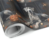Great Dane Pumpkins Halloween Beängstigend Gedreht Geschenkpapier (Rolleneckpunkt)